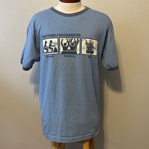 Rue21 Short Sleeve Ringer T-Shirt ROLLERCOASTER Men’s Size Large